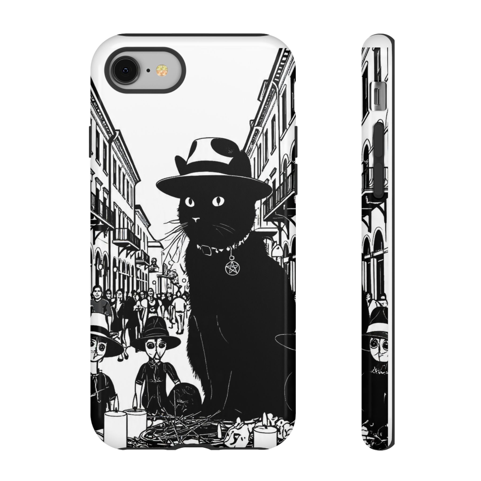 Phone Case — Noir Cat Street Art Design