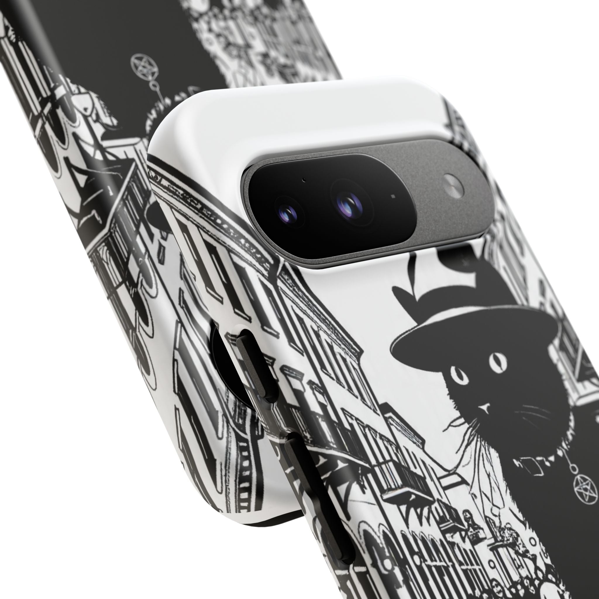Phone Case — Noir Cat Street Art Design