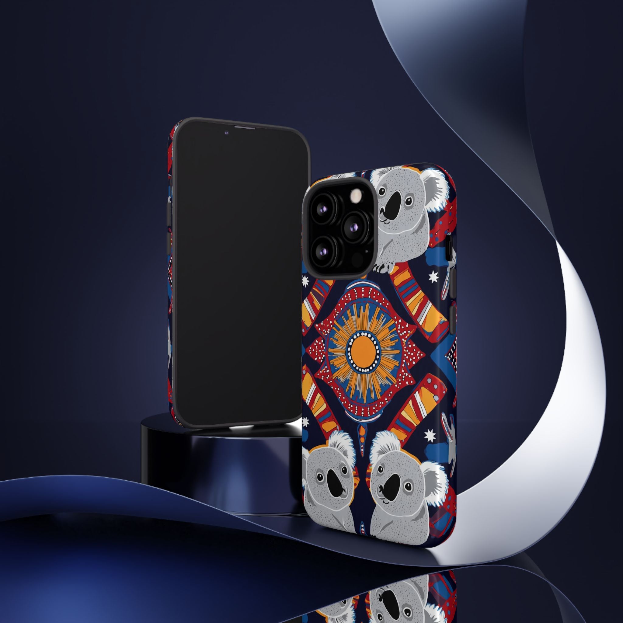 Koala Pattern Phone Case — Cute Indigenous-Inspired Design