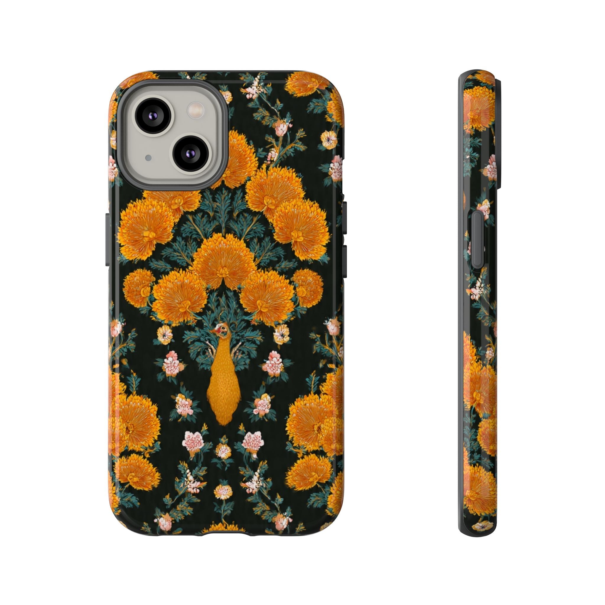 Marigold Mirror Phone Case — Floral Protective Phone Cover