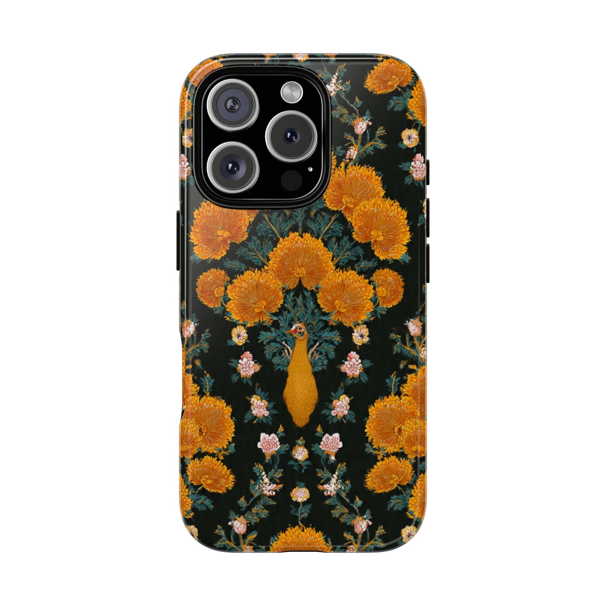 Marigold Mirror Phone Case — Floral Protective Phone Cover