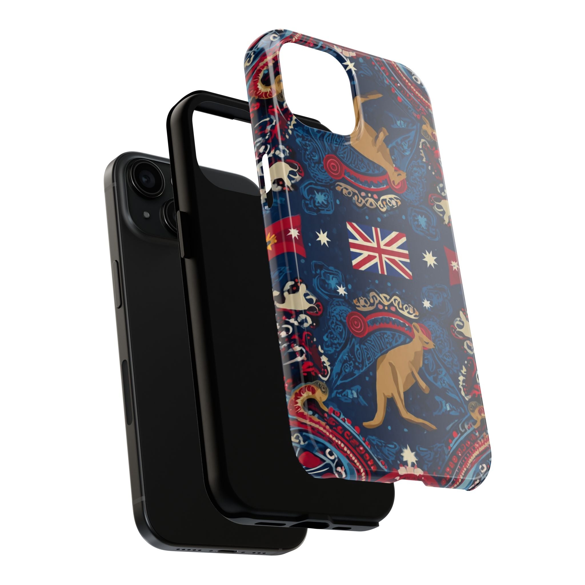 Australian Kangaroo Flag Tough Phone Case - Protective Patriotic iPhone Cover