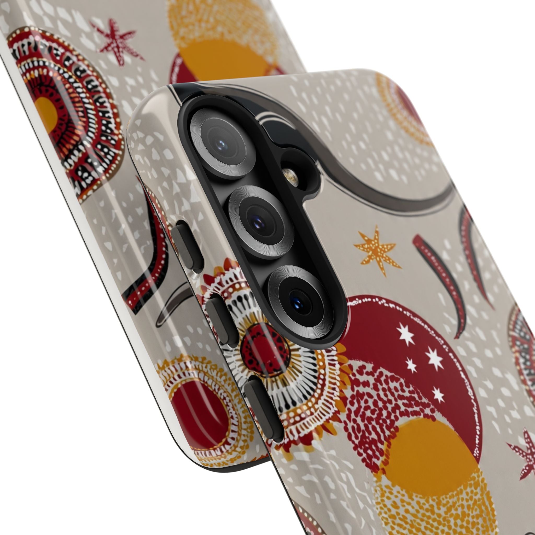 Kangaroo & Koala Aboriginal Dot Art Phone Case – Protective Tough Case