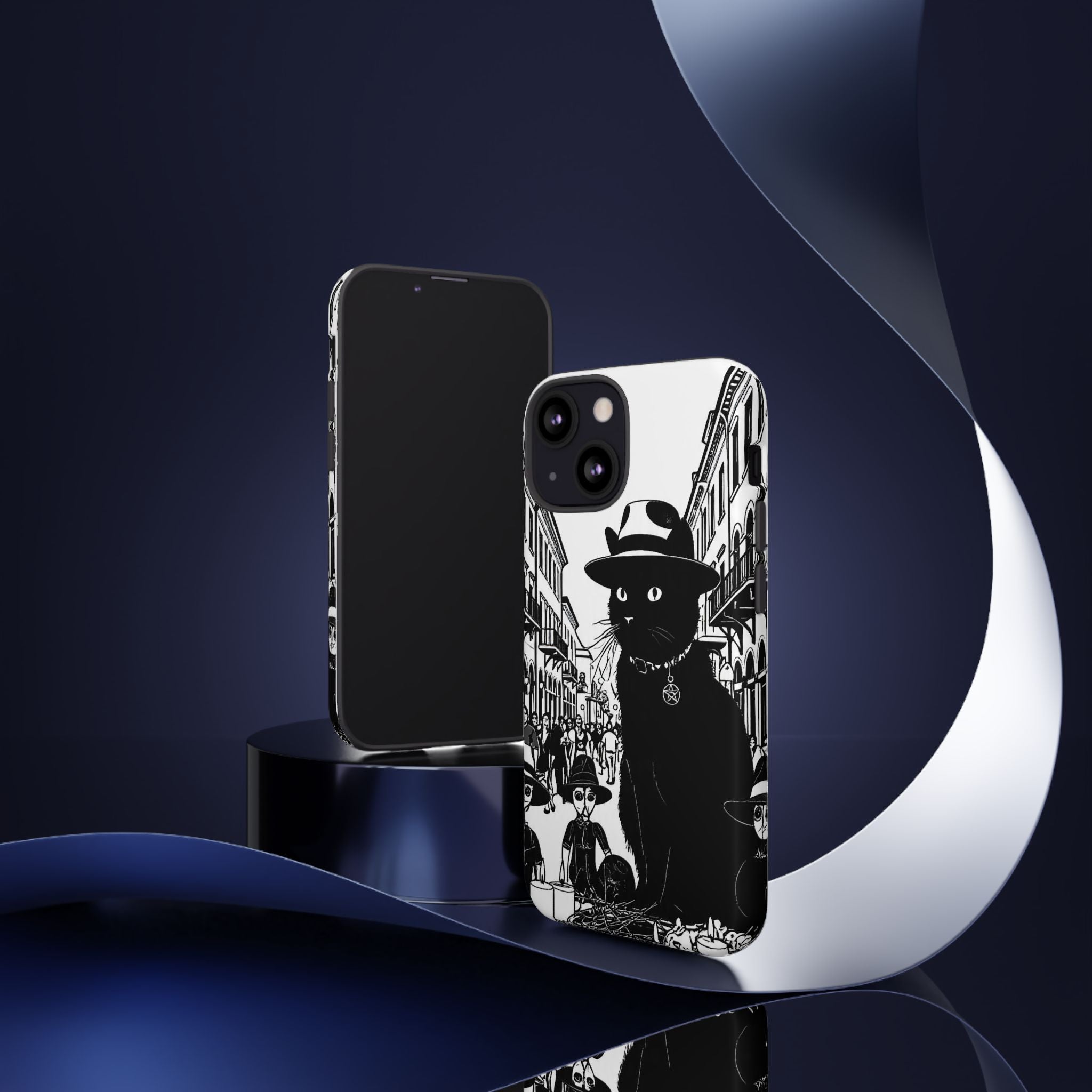 Phone Case — Noir Cat Street Art Design