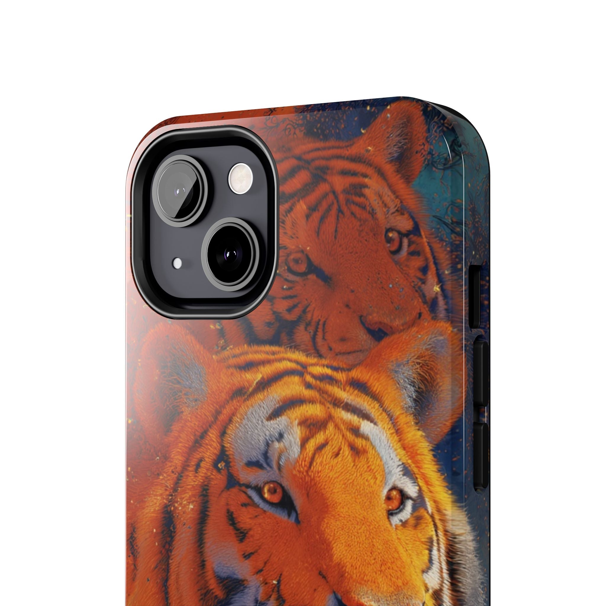 Tiger Portrait Tough Phone Case — Bold Orange Wildlife iPhone Protector
