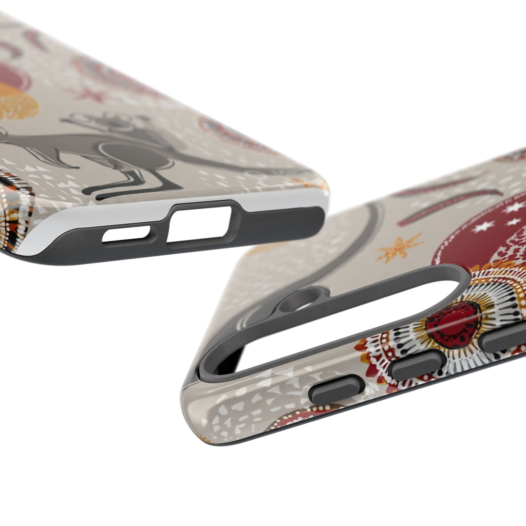 Kangaroo & Koala Aboriginal Dot Art Phone Case – Protective Tough Case