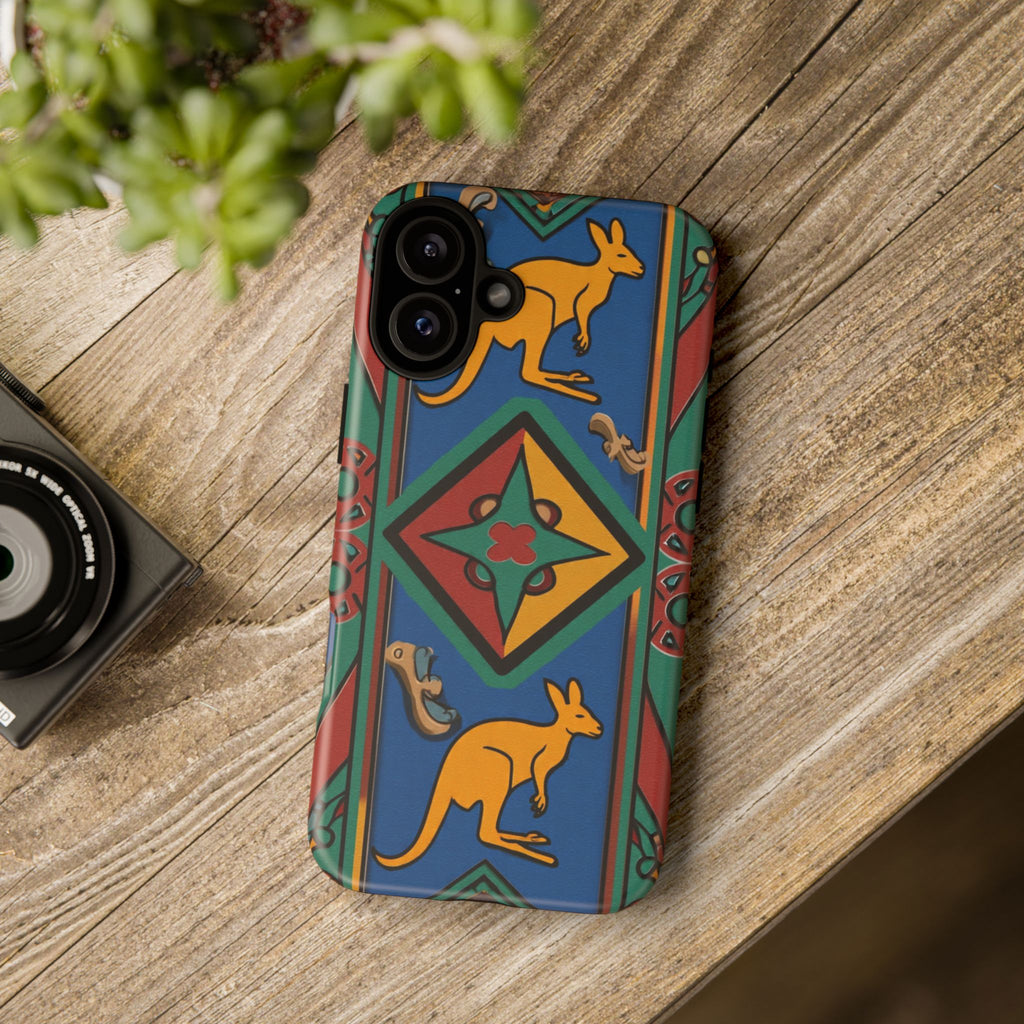 Kangaroo Tribal Pattern Tough Phone Case