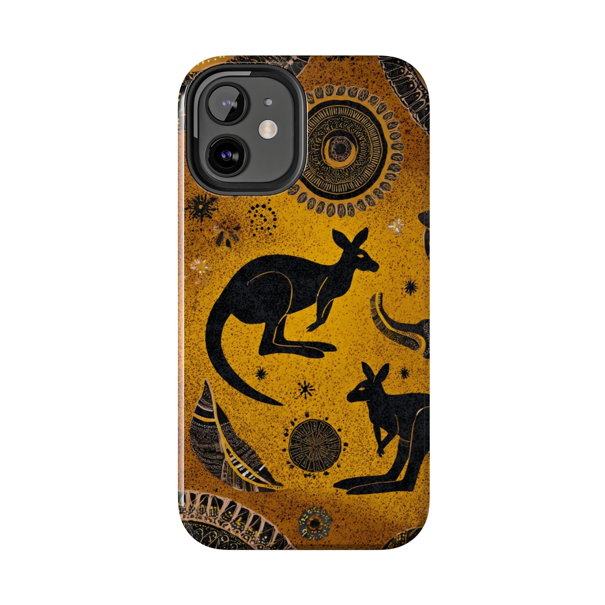 Kangaroo Boho Tough Phone Case — Australian Wildlife Protective Cover