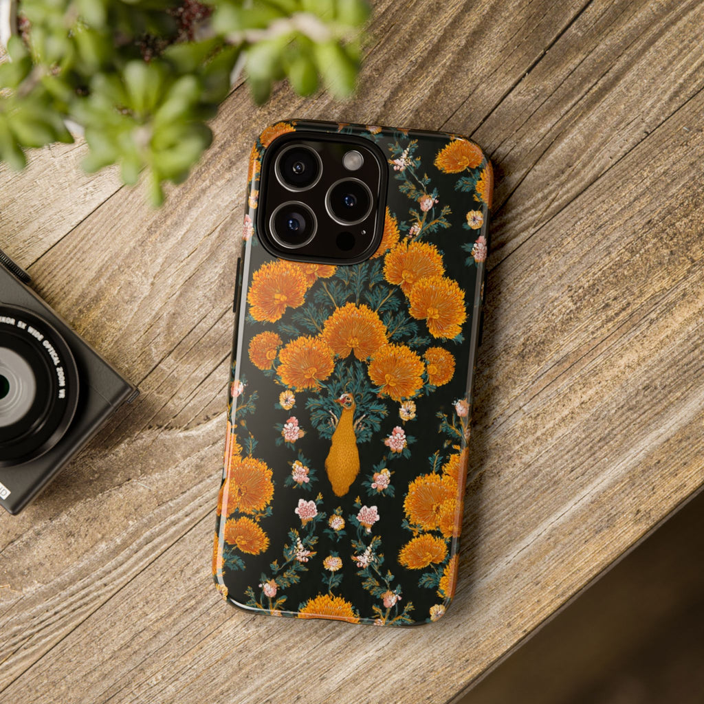 Marigold Mirror Phone Case — Floral Protective Phone Cover