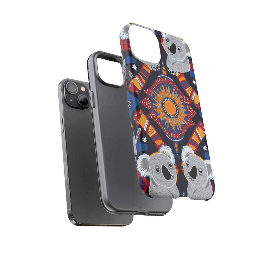 Koala Pattern Phone Case — Cute Indigenous-Inspired Design