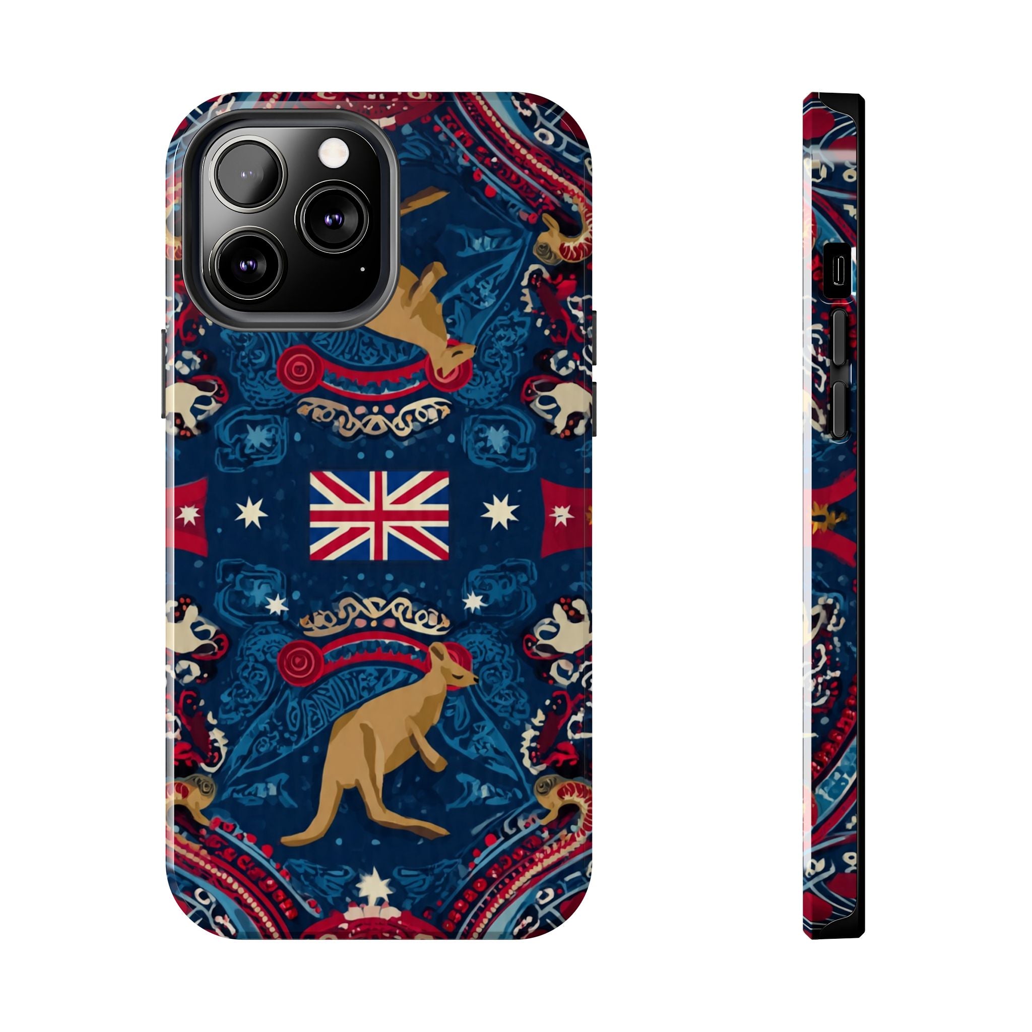 Australian Kangaroo Flag Tough Phone Case - Protective Patriotic iPhone Cover