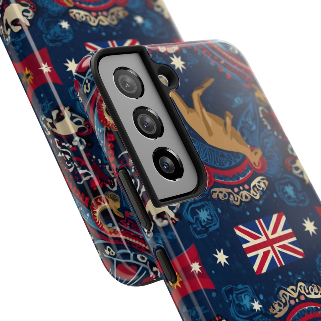 Australian Kangaroo Flag Tough Phone Case - Protective Patriotic iPhone Cover