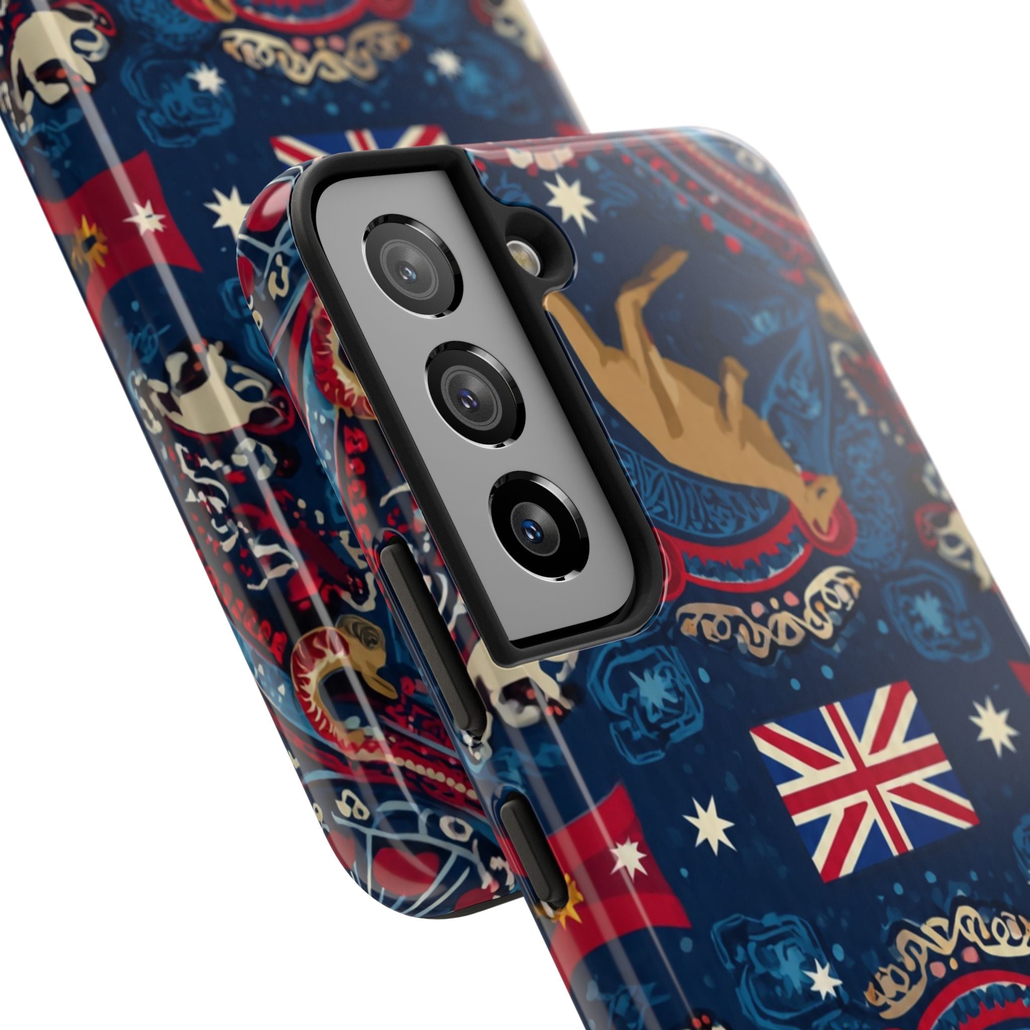 Australian Kangaroo Flag Tough Phone Case - Protective Patriotic iPhone Cover