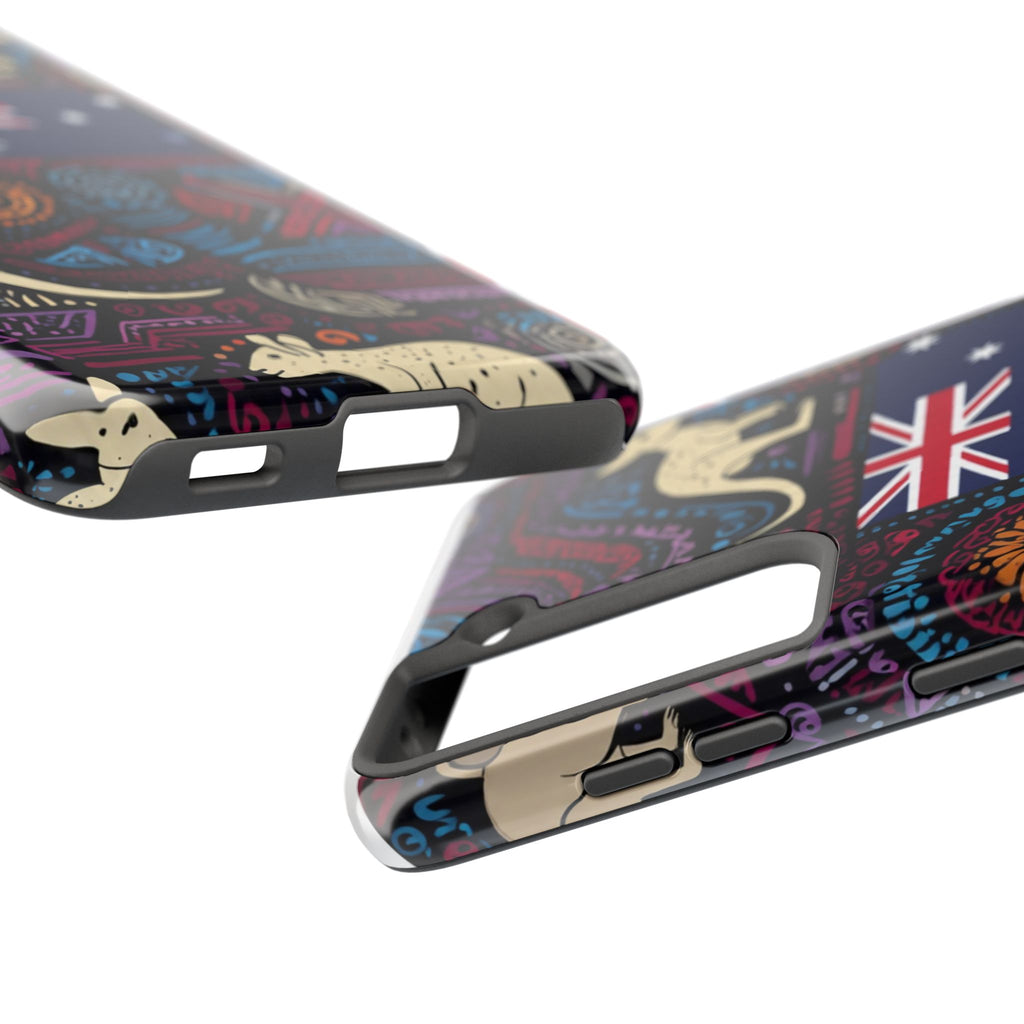 Australian Kangaroo Indigenous Pattern Phone Case — Tough Protective Cover