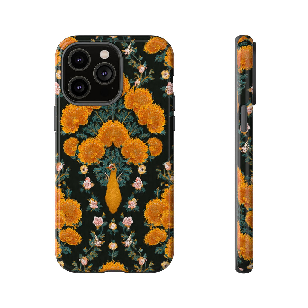 Marigold Mirror Phone Case — Floral Protective Phone Cover