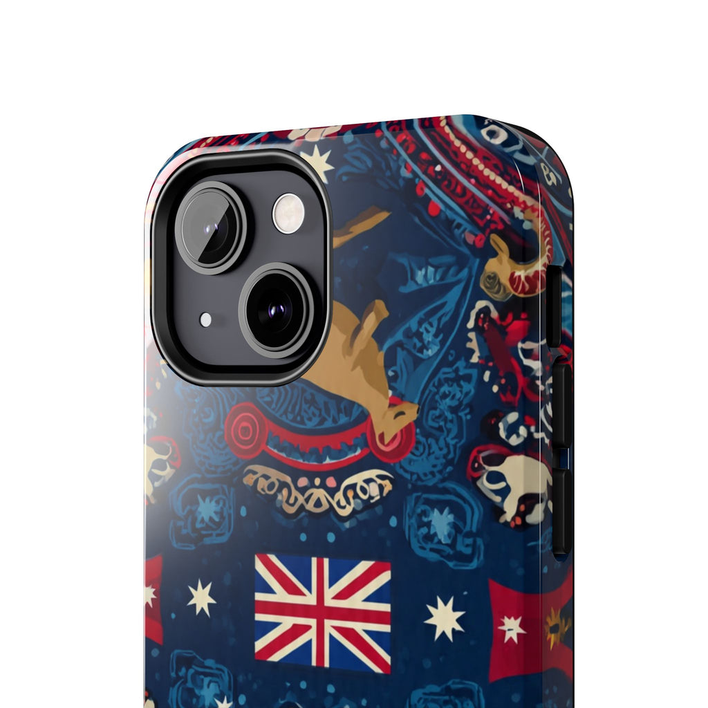 Australian Kangaroo Flag Tough Phone Case - Protective Patriotic iPhone Cover