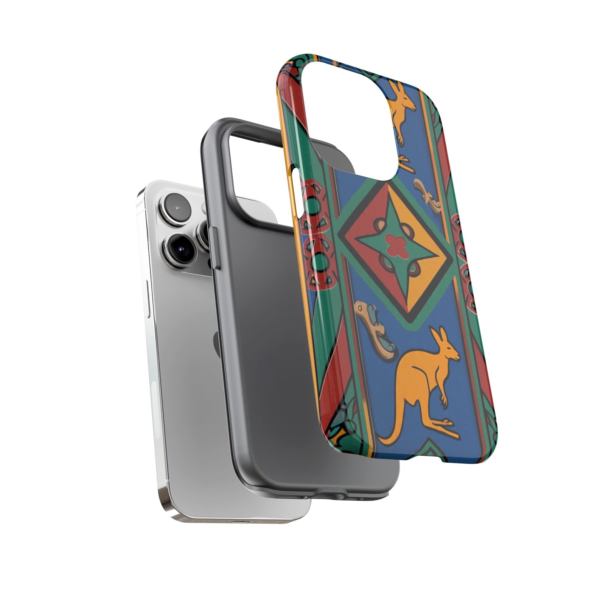 Kangaroo Tribal Pattern Tough Phone Case