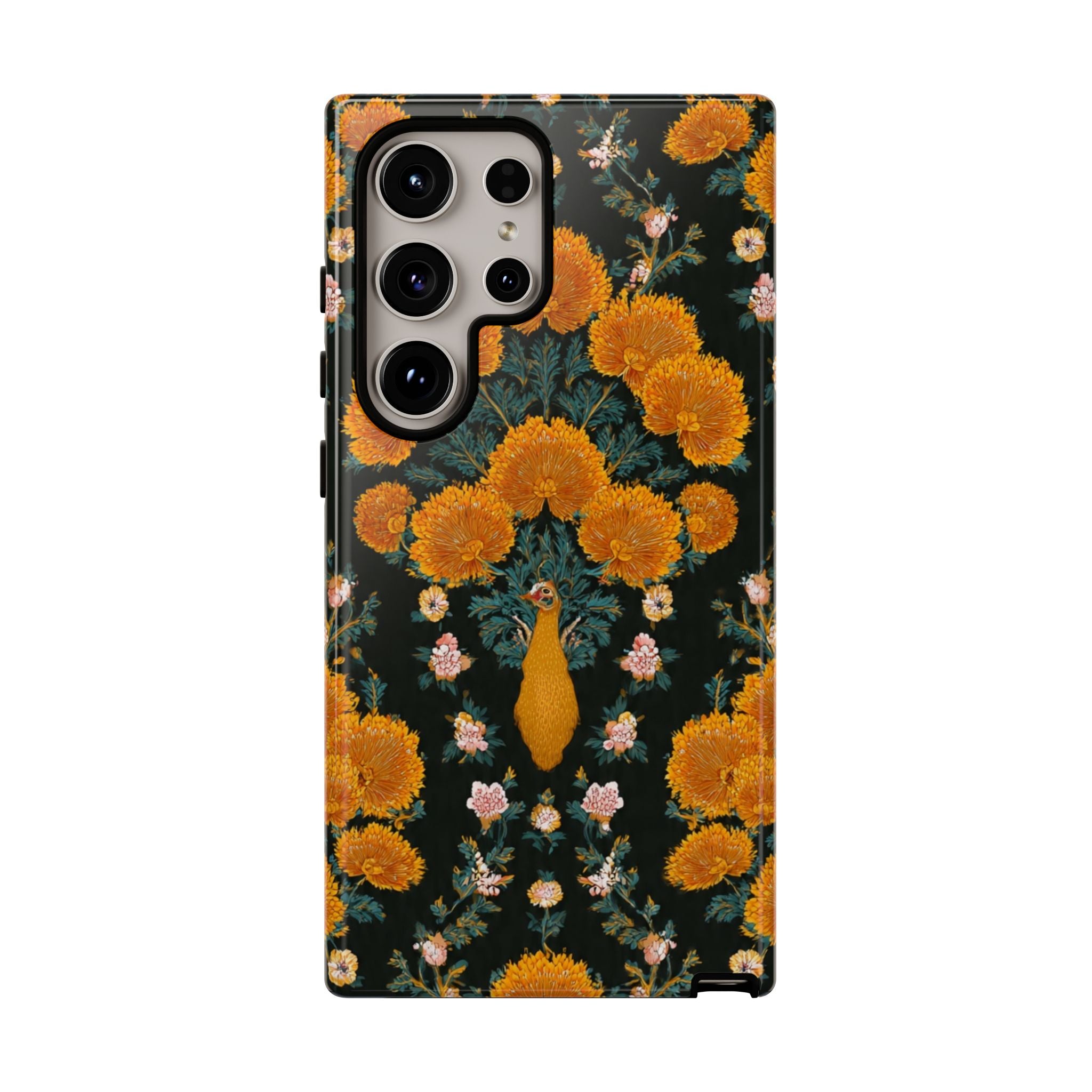 Marigold Mirror Phone Case — Floral Protective Phone Cover