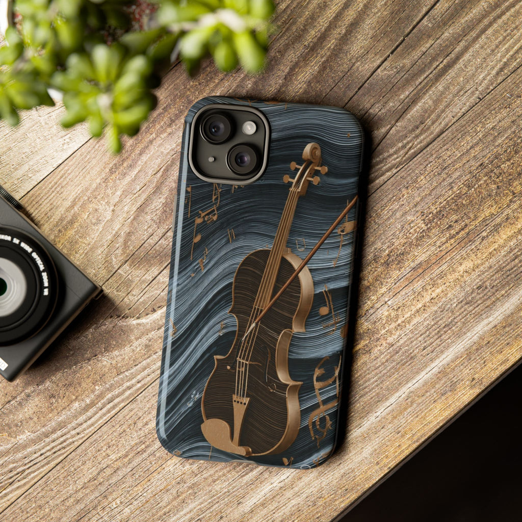 Violin Melody Tough Phone Case — Musical Instrument Art Protective Cover