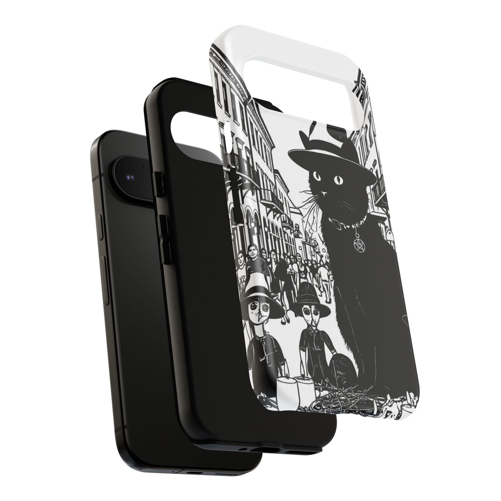 Phone Case — Noir Cat Street Art Design