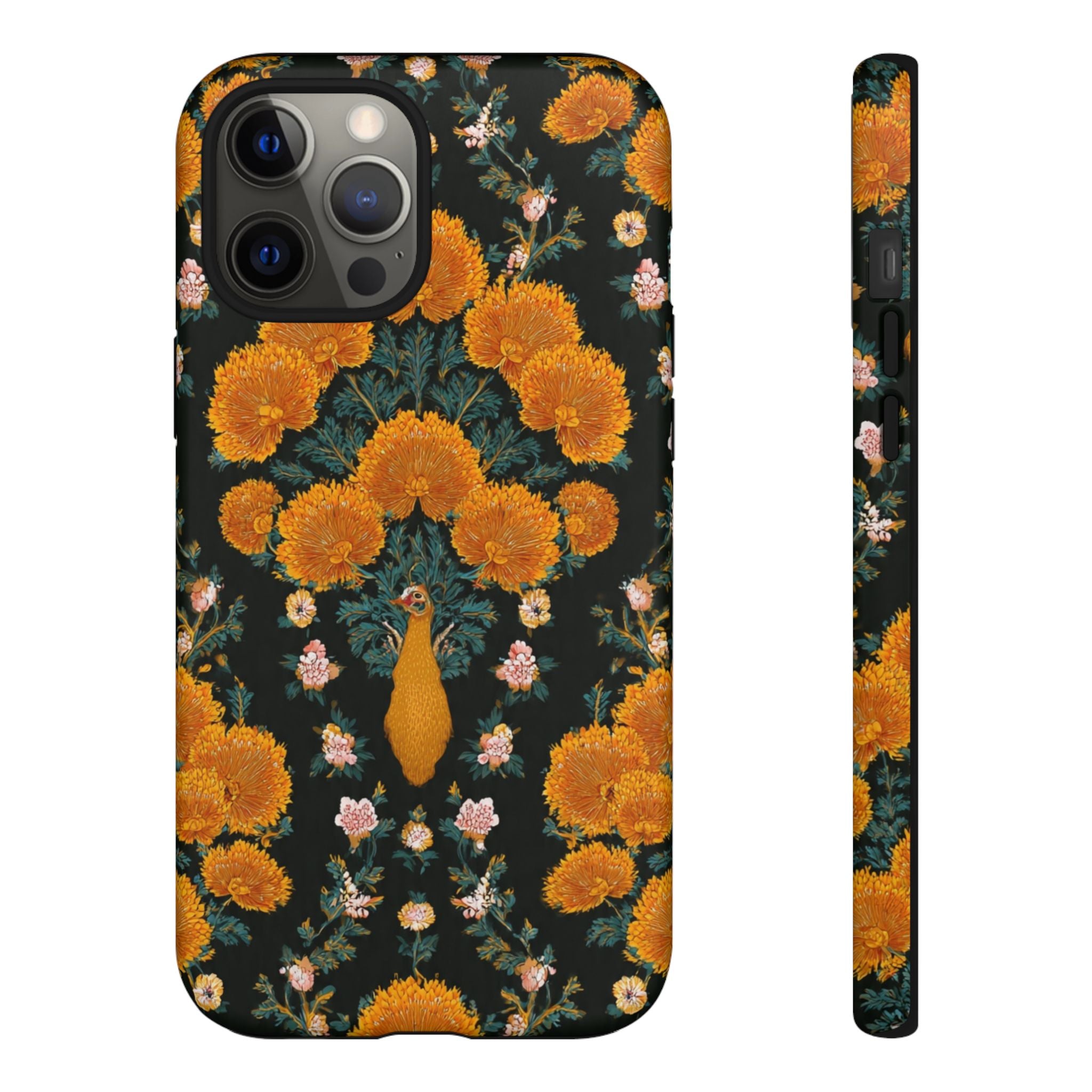Marigold Mirror Phone Case — Floral Protective Phone Cover