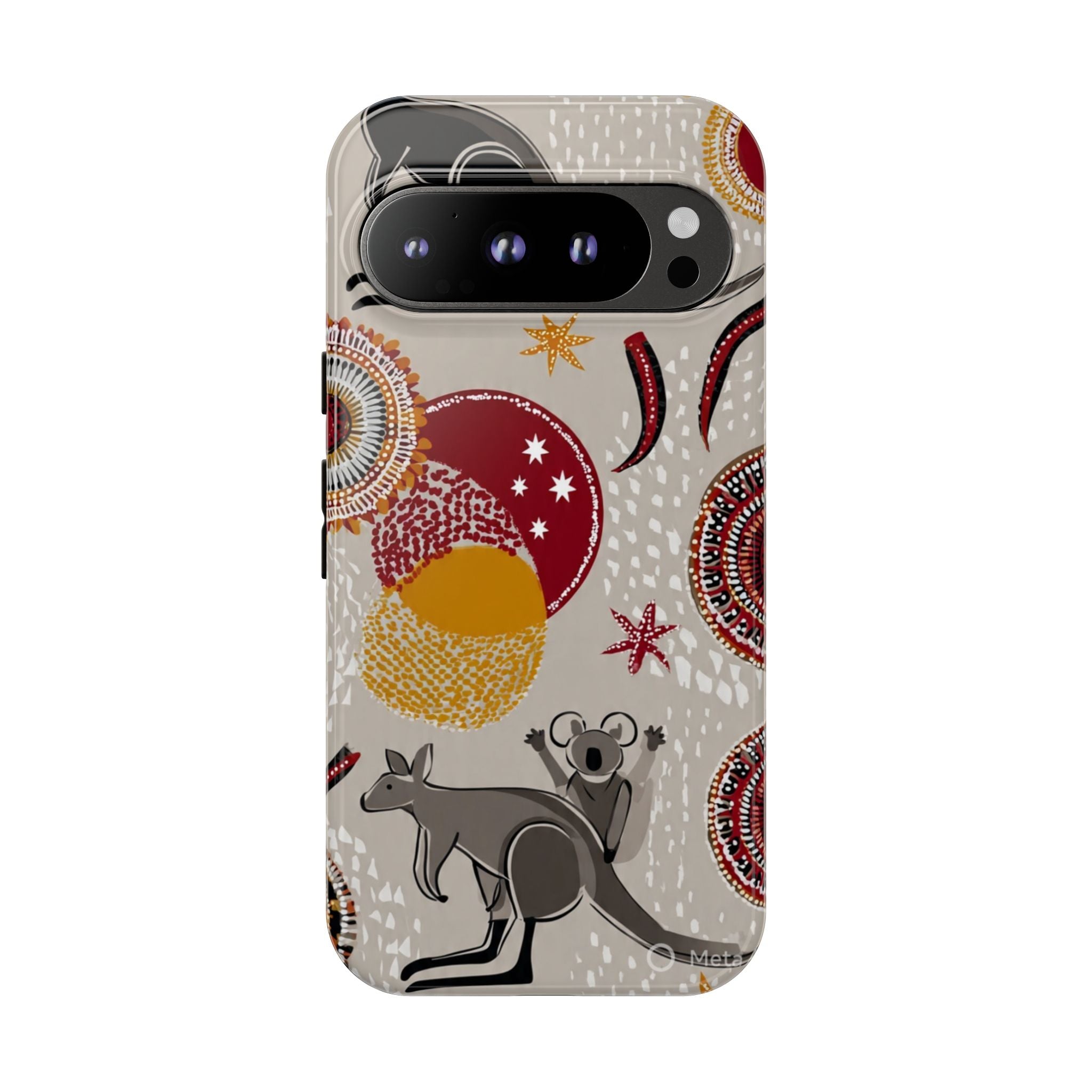 Kangaroo & Koala Aboriginal Dot Art Phone Case – Protective Tough Case