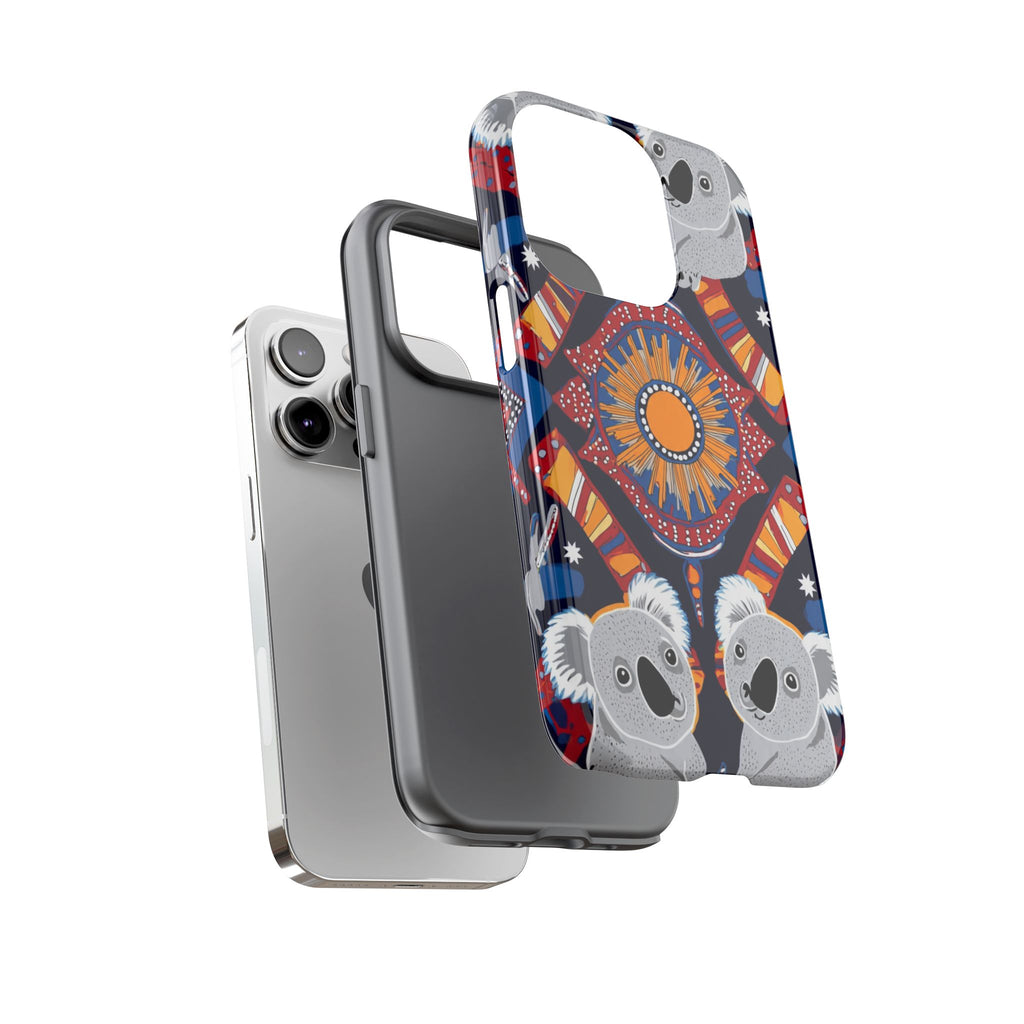 Koala Pattern Phone Case — Cute Indigenous-Inspired Design