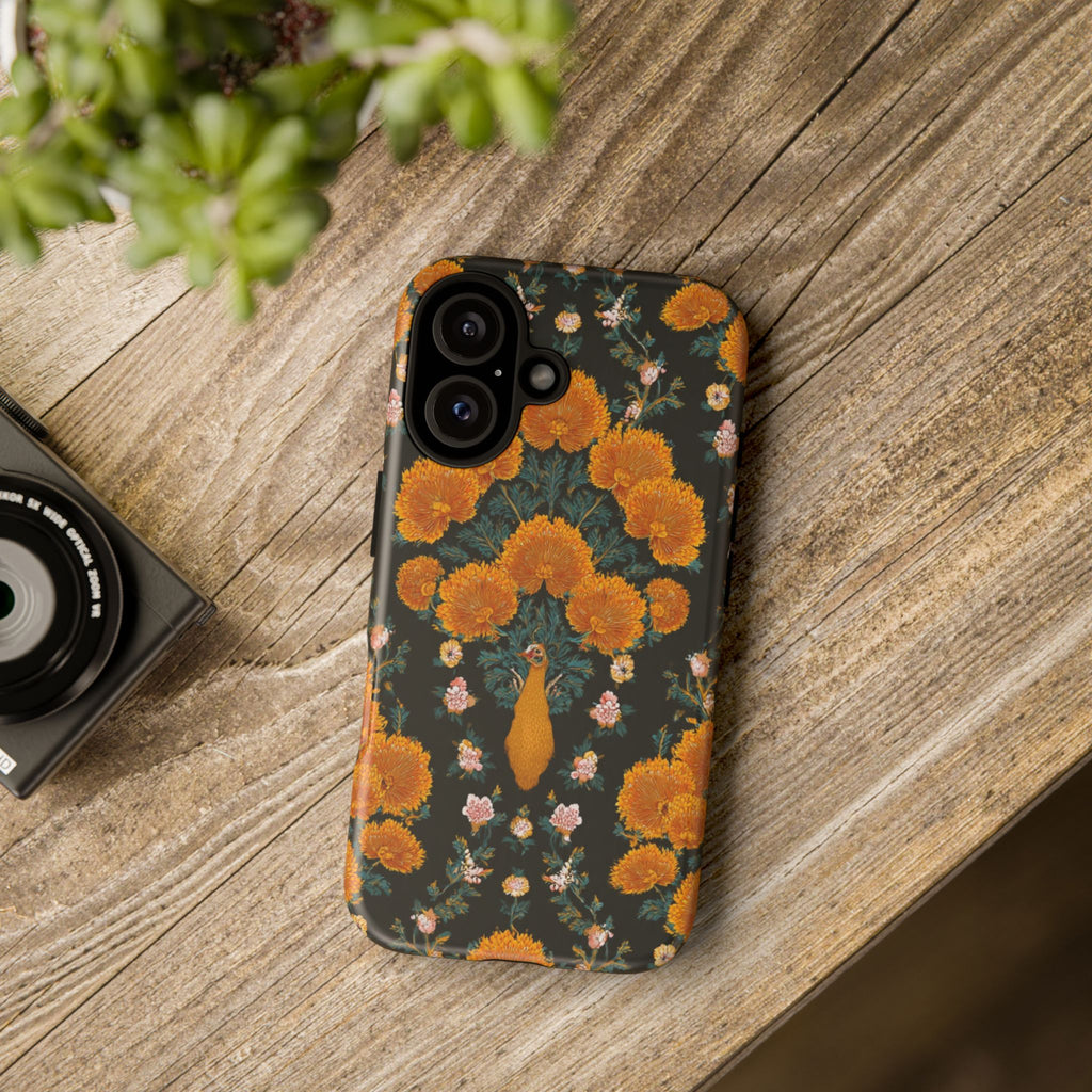 Marigold Mirror Phone Case — Floral Protective Phone Cover