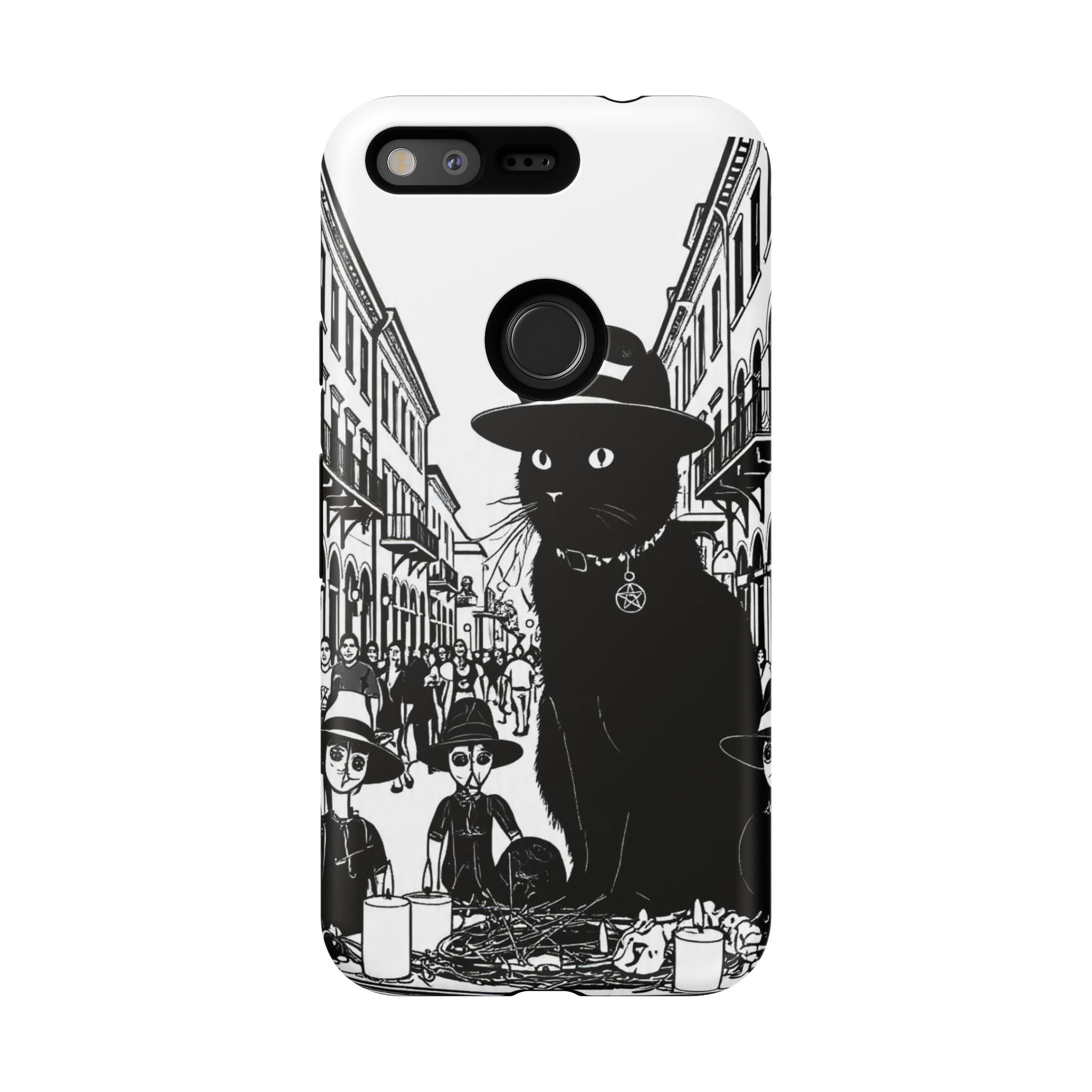 Phone Case — Noir Cat Street Art Design