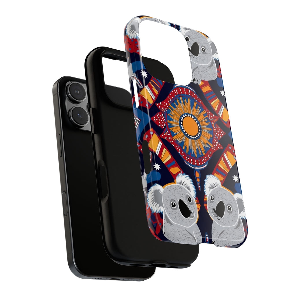 Koala Pattern Phone Case — Cute Indigenous-Inspired Design