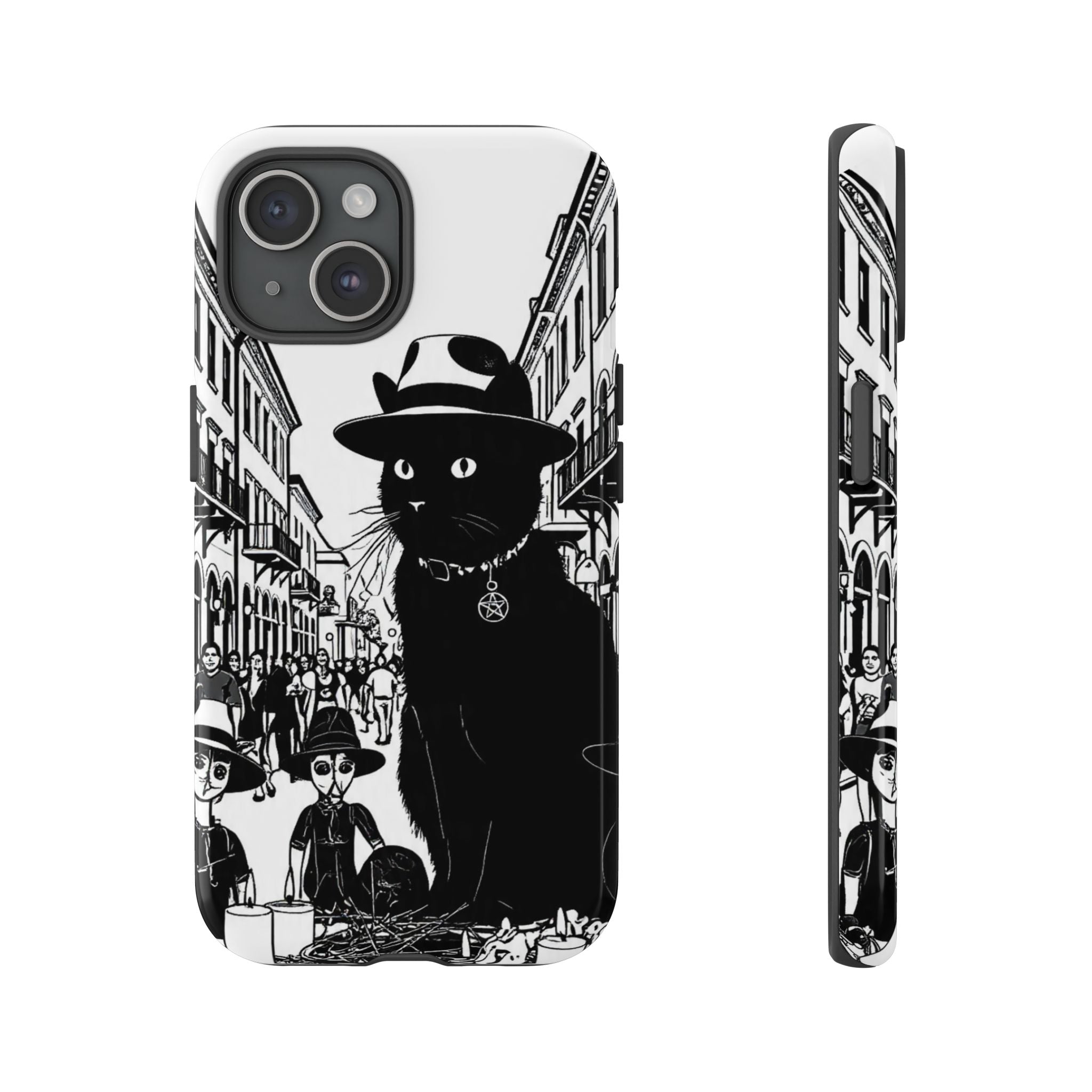Phone Case — Noir Cat Street Art Design