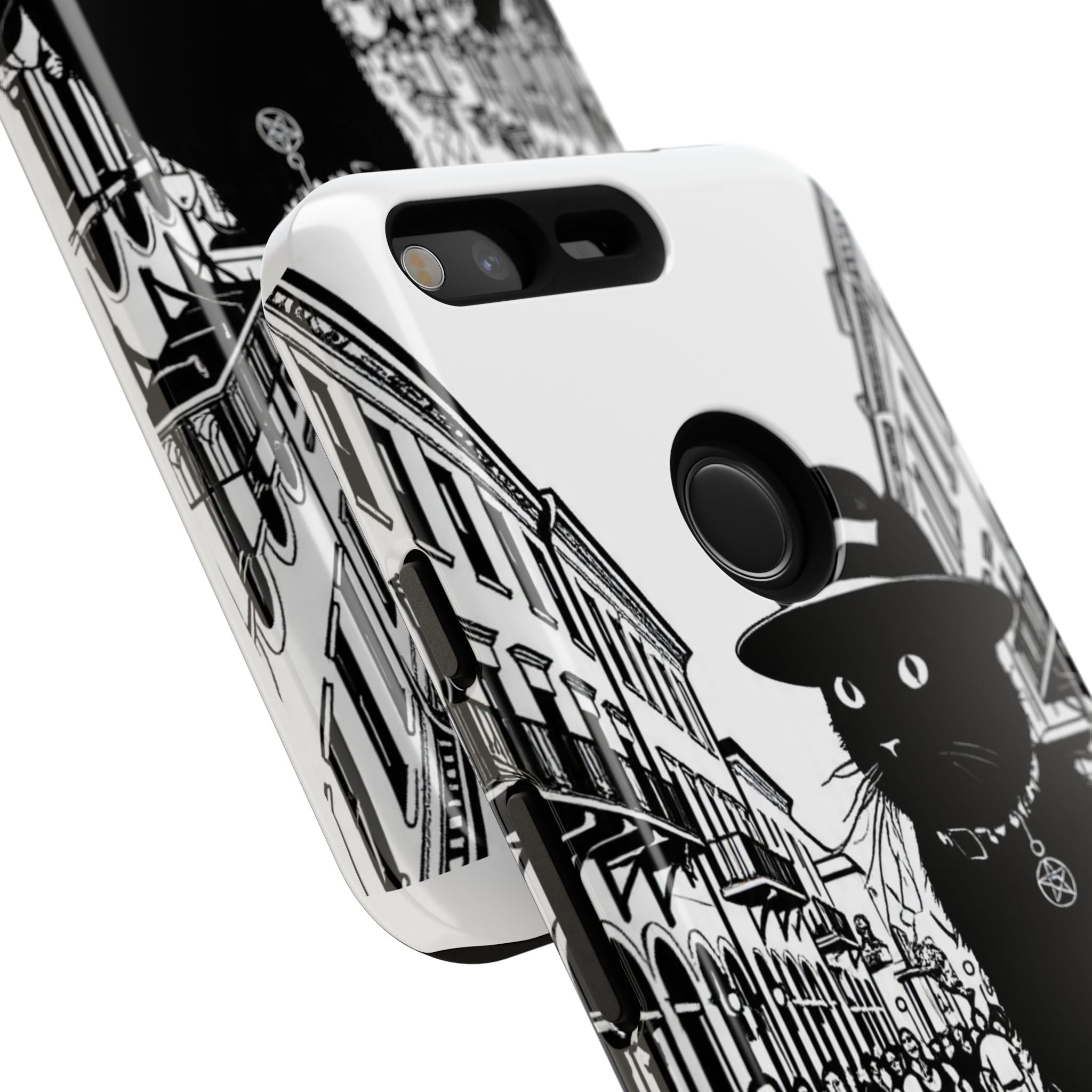 Phone Case — Noir Cat Street Art Design