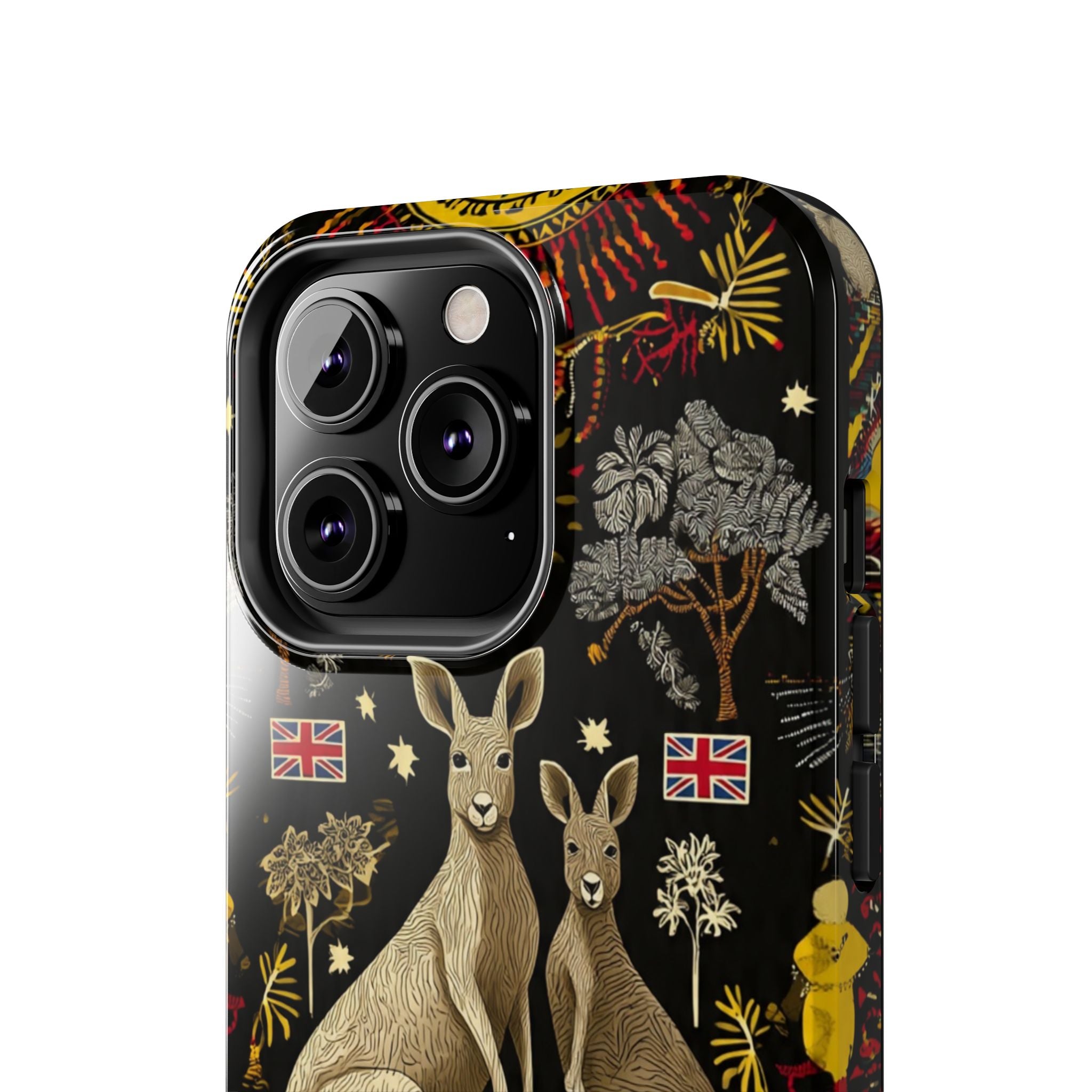 Australian Kangaroo Crest Tough Phone Case — Vintage Coat-of-Arms Design