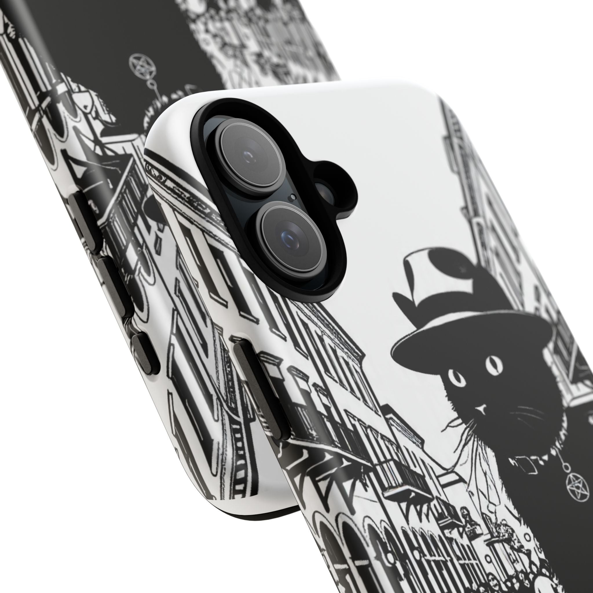 Phone Case — Noir Cat Street Art Design