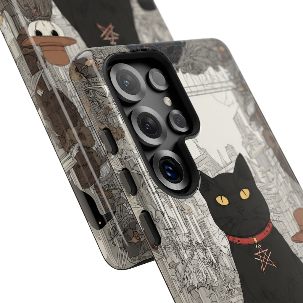 Witchy Black Cat Phone Case — Mystic Altar iPhone Cover