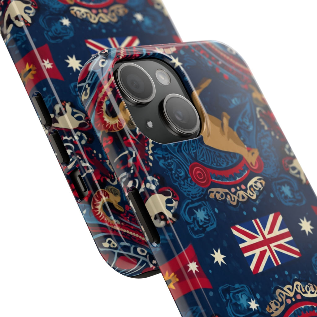 Australian Kangaroo Flag Tough Phone Case - Protective Patriotic iPhone Cover