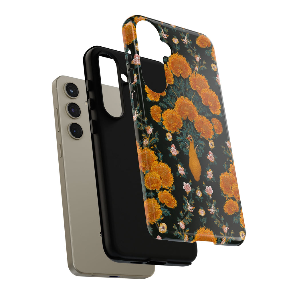 Marigold Mirror Phone Case — Floral Protective Phone Cover