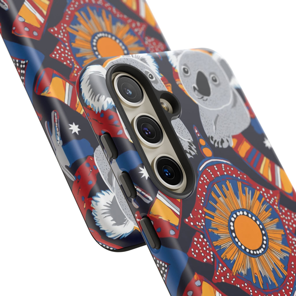 Koala Pattern Phone Case — Cute Indigenous-Inspired Design