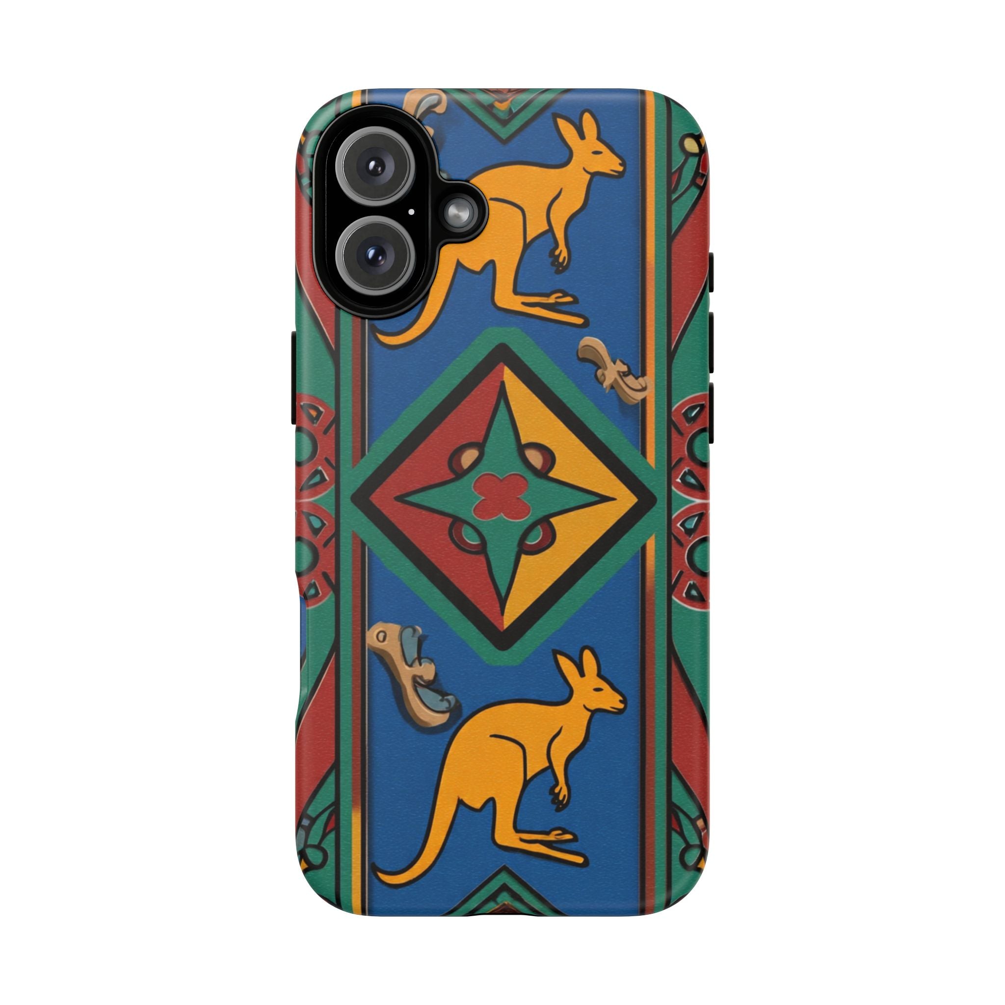 Kangaroo Tribal Pattern Tough Phone Case