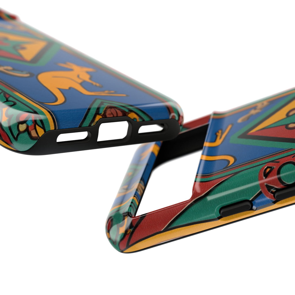 Kangaroo Tribal Pattern Tough Phone Case