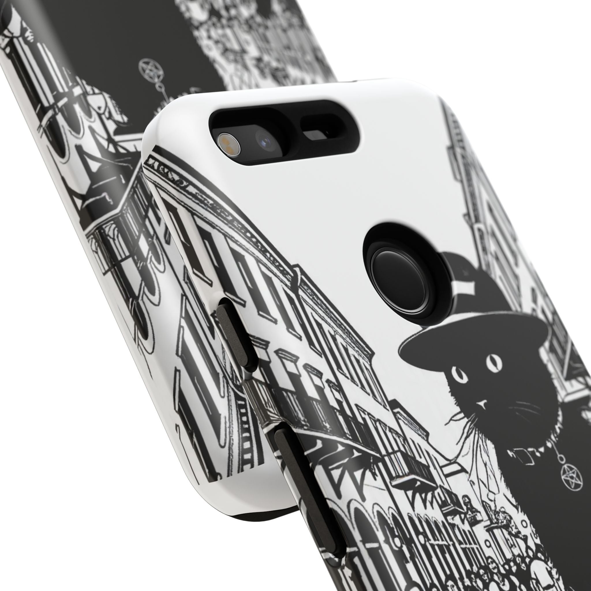 Phone Case — Noir Cat Street Art Design