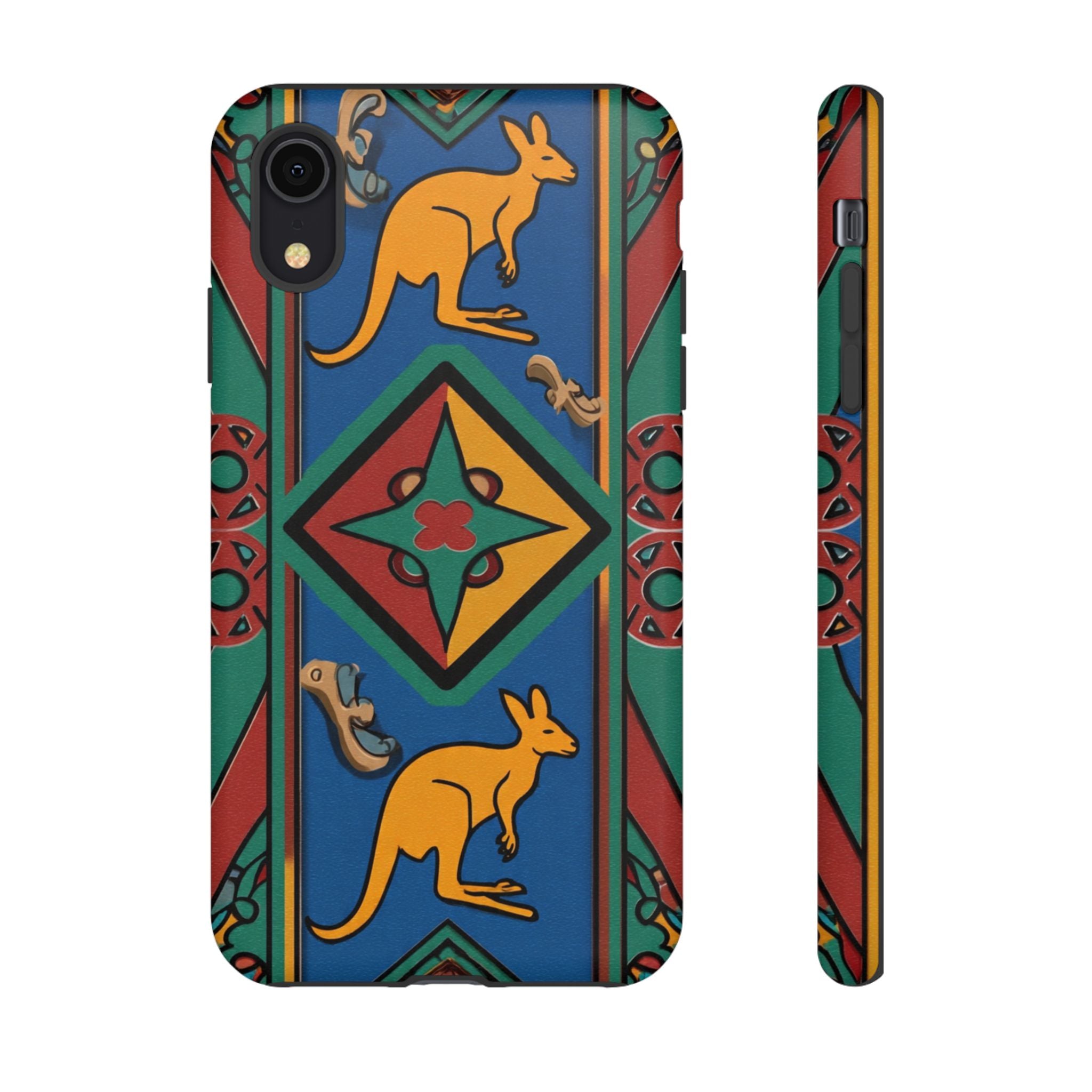 Kangaroo Tribal Pattern Tough Phone Case