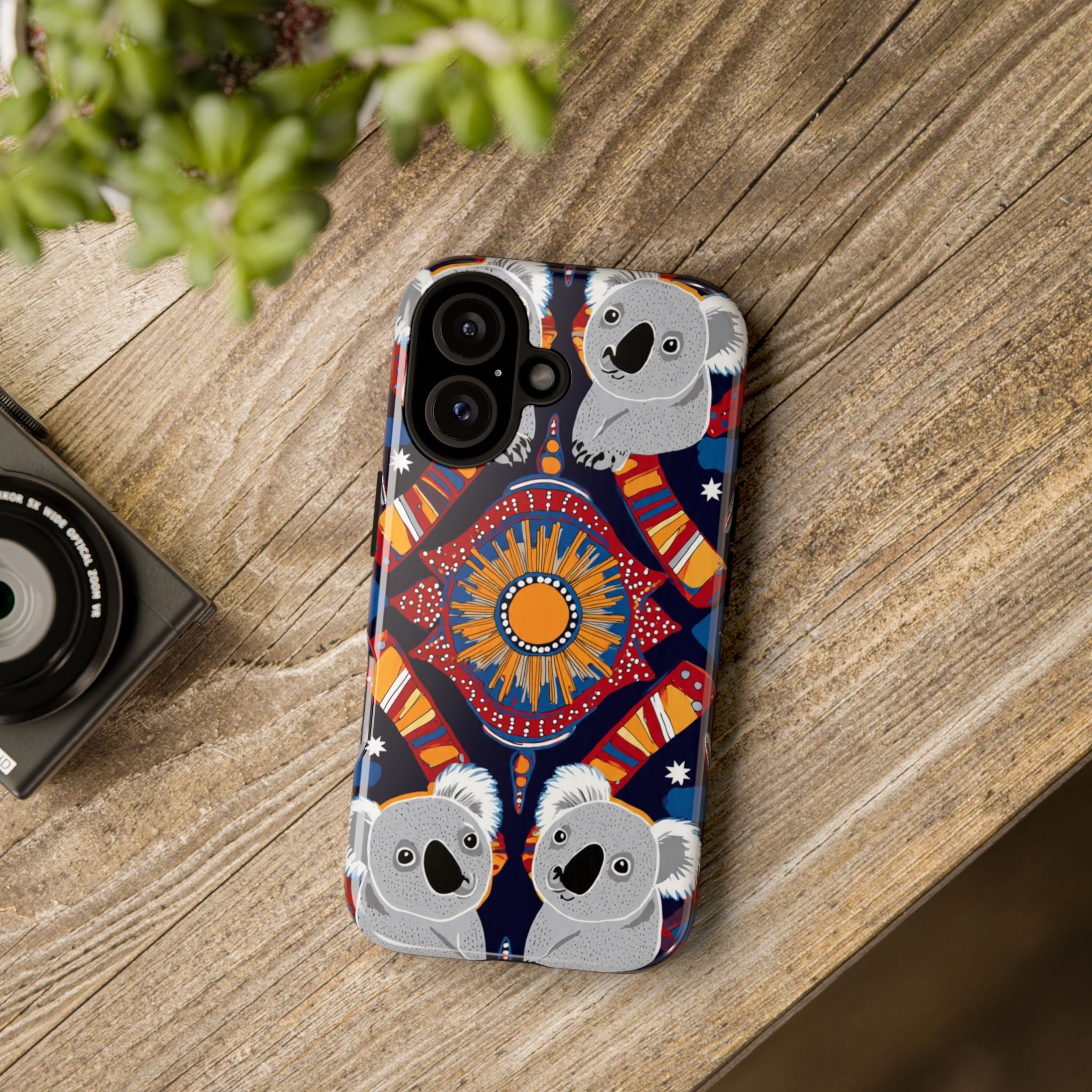 Koala Pattern Phone Case — Cute Indigenous-Inspired Design