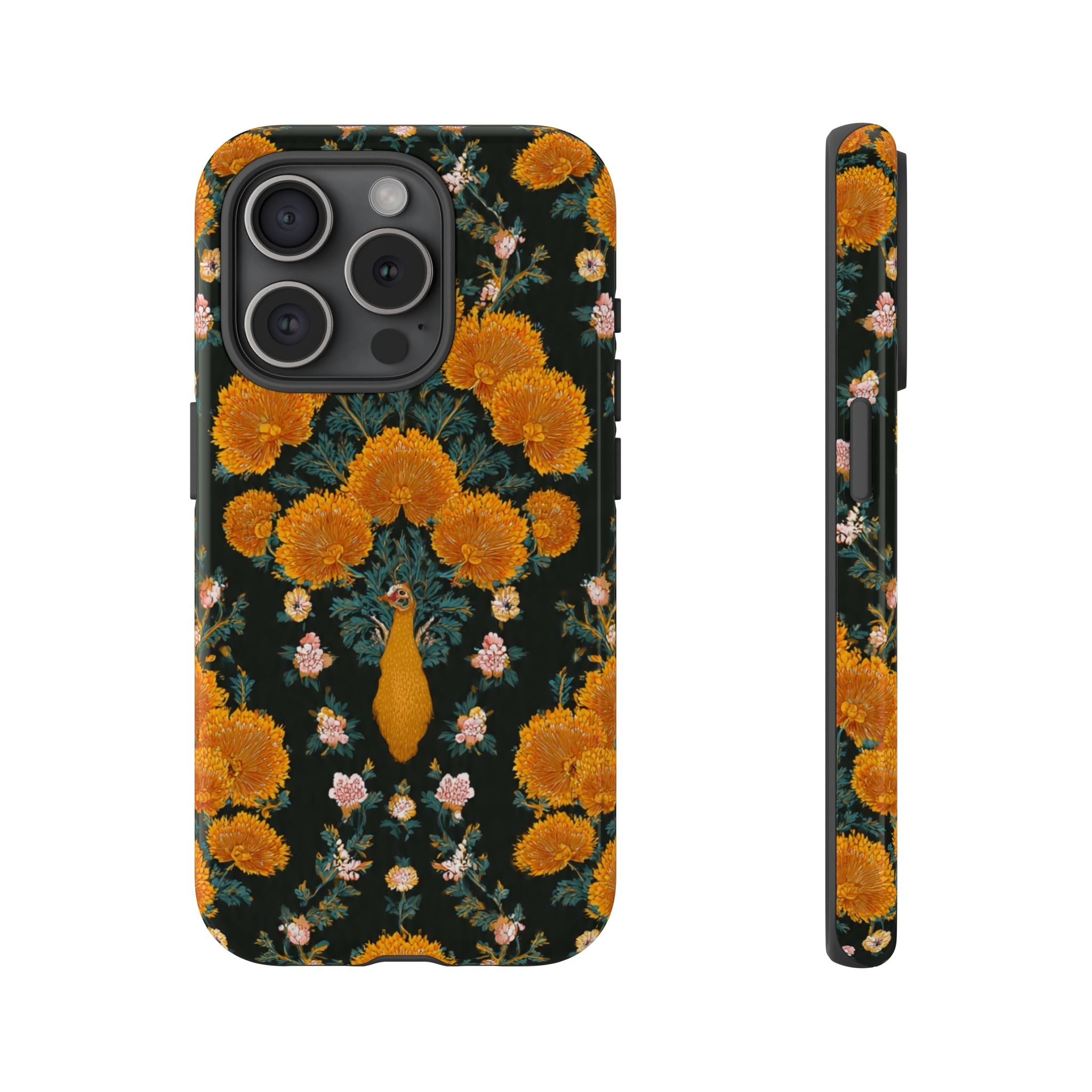 Marigold Mirror Phone Case — Floral Protective Phone Cover