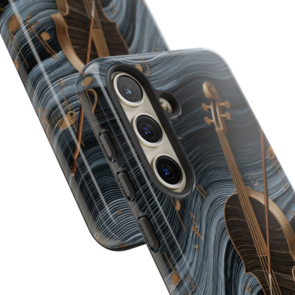 Violin Melody Tough Phone Case — Musical Instrument Art Protective Cover