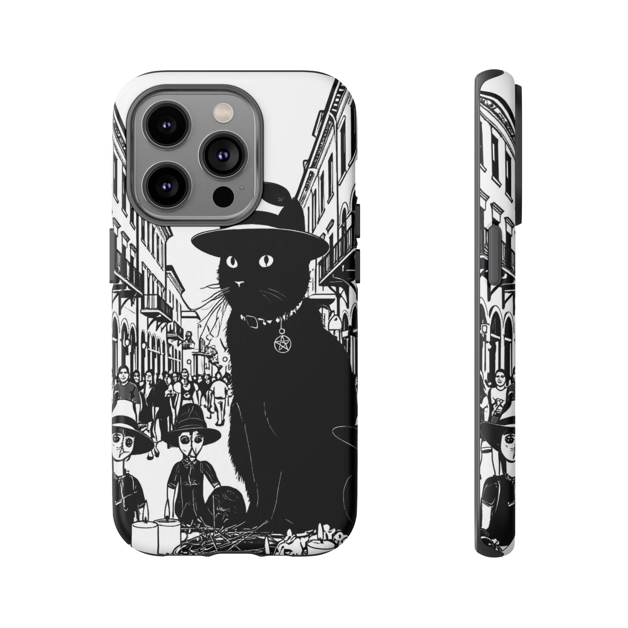Phone Case — Noir Cat Street Art Design