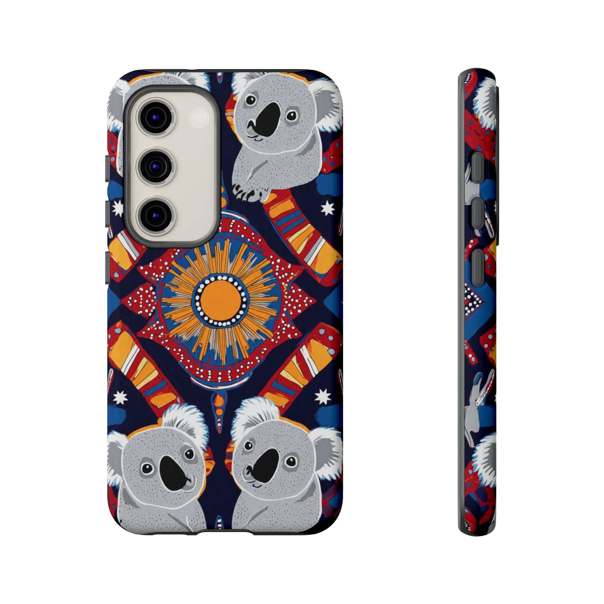 Koala Pattern Phone Case — Cute Indigenous-Inspired Design