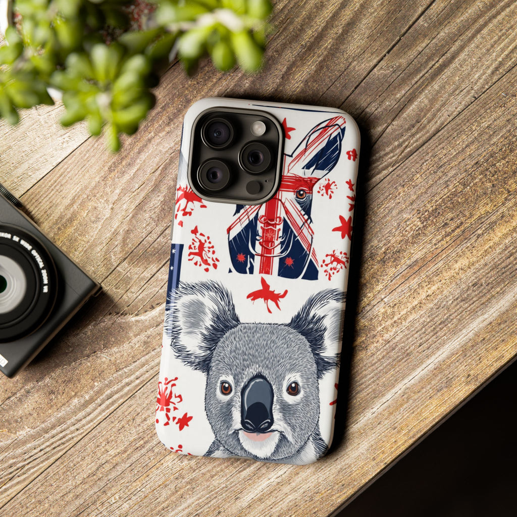 Koala Australia Flag Phone Case - Cute Aussie Animal Protective Case