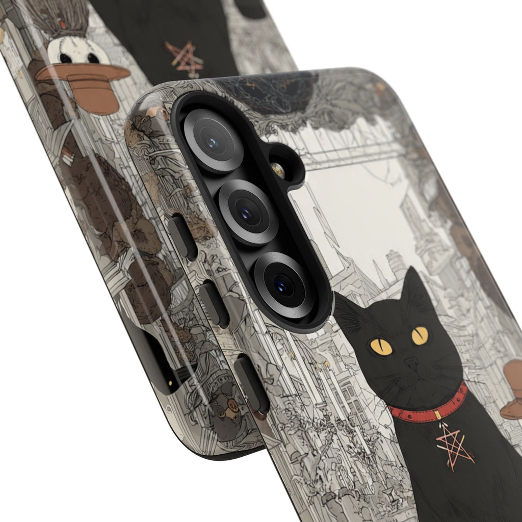 Witchy Black Cat Phone Case — Mystic Altar iPhone Cover