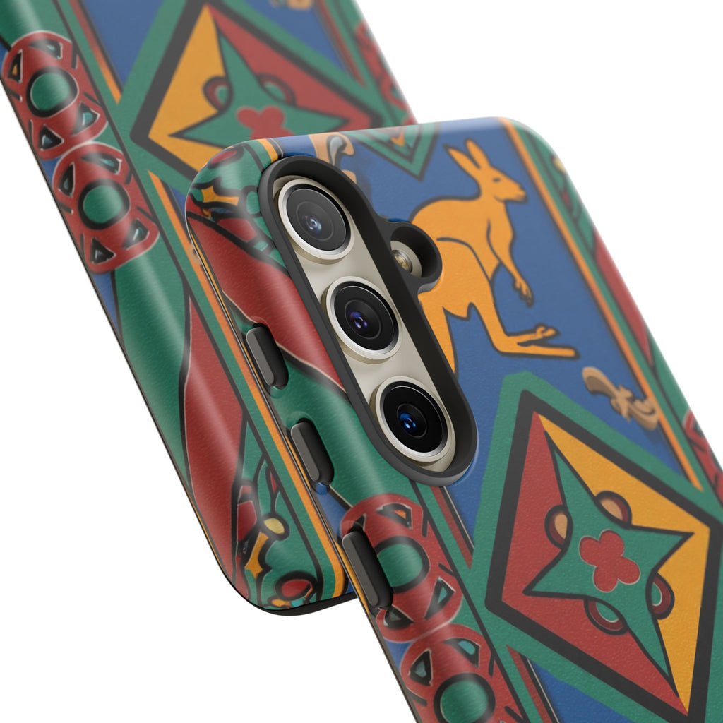 Kangaroo Tribal Pattern Tough Phone Case